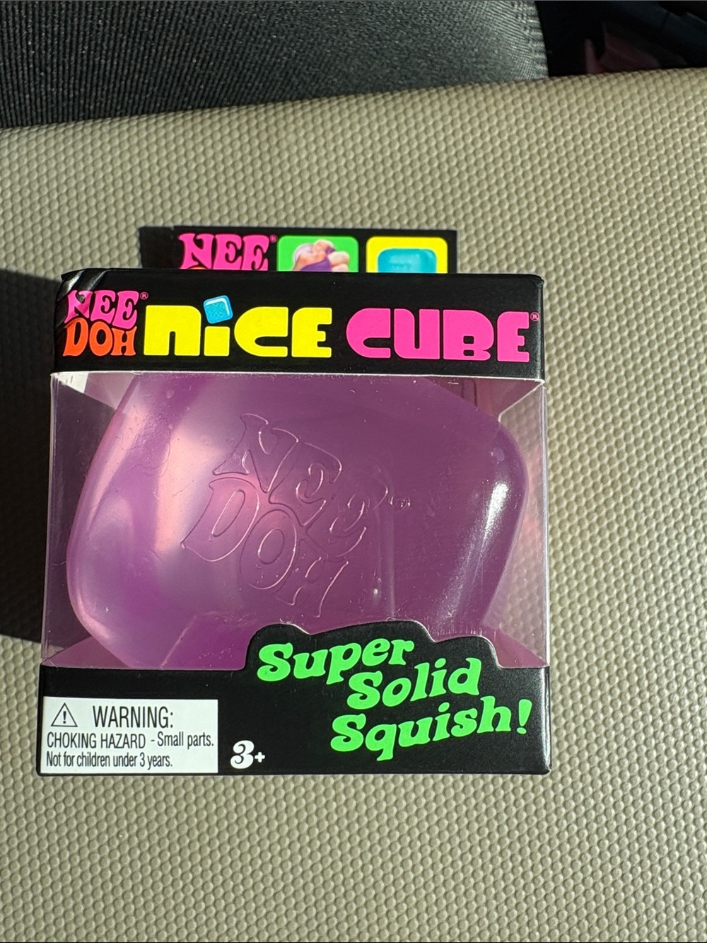 NeeDoh Nice Cube Purple Super Solid Squish Authentic Schylling NIB 💜